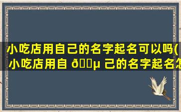 小吃店用自己的名字起名可以吗(小吃店用自 🌵 己的名字起名怎么起)